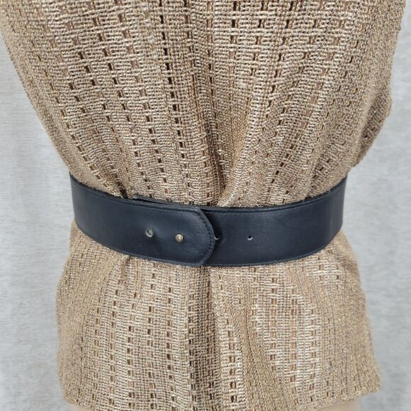 Janie Frickle Vintage Chic Western Black Leather Women\'s Corset Belt Under Bust main image 7